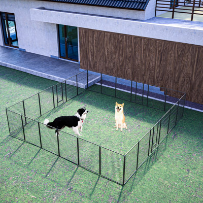 Foldable Pet Playpen 40" - 24 Panels, For Dogs, Rabbits, And Other Small Animals, Outdoor Use Tall Dog Fencing Portable Various Occasions