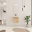 Ensemble de meuble-lavabo simple 18 po avec 1 porte et lavabo en céramique Riverton-2020132066-2020132064-2042514063
