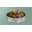 Paquet de 3 lit de jardin surélevé rond galvanisé 4 x 4 x 1 pi, boîte à fleurs argentée-1214829755