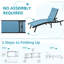 2 PCS All Weather Pool Lounge Chairs Ergonomic Design With Adjustable Backrest-2081319153