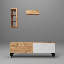 140 cm W TV Stand with 3 Cabinets for TVs up to 75", Manufactured Wood-211551061