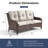 Carolina 72'' Wide Outdoor Wicker Patio Sofa with Cushions-766762306-749073237