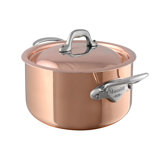 Mauviel M'heritage 150 S Stewpan With Curved Lid, Cast Stainless Steel Handles, 5.7-Qt