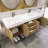 Gainesville 59'' Double Bathroom Vanity with Acrylic Top-1283852757