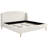 Upholstered Platm Bed With Wingback Headboard