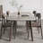 Malachi Gray + Nut-brown Rectangular Sintered Stone + Solid Wood Dining Table-126108378