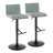 Lakyia Swivel Upholstered Adjustable Height Counter Stool with Metal Frame-87184630