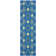 Tapis bleu crocheté à la main Bowden