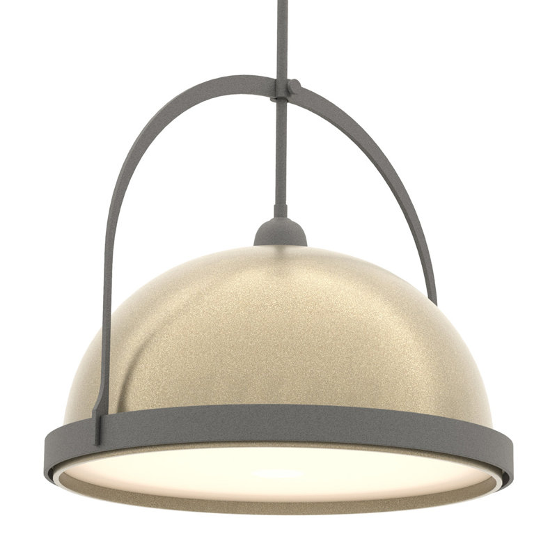 Atlas 1 - Light Single Dome Pendant, 22.3" - 67.3", Modern Brass, Modern Brass