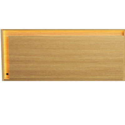 Armoire 36 po avec tiroir, couleur chêne, drain de robinet sans comptoir, conception ultra-mince sophistiquée, fabrication en contreplaqué, tiroir à lumières DEL lisses 36 po, grille mince, contreplaqué, système de fermeture en douceur,