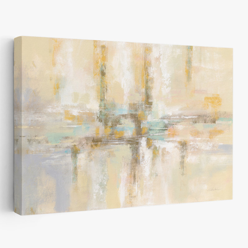Hiver - fauve bleu turquoise / gris, H 24 po x l 16 po