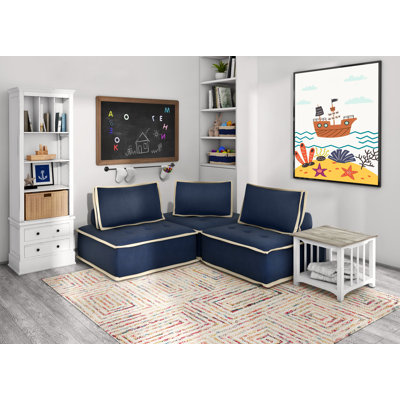 Upholstered L-Shaped Sectional Symmetrical