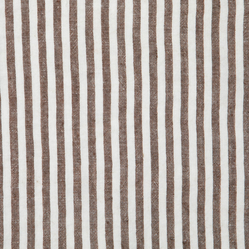 Adamsburg Linen Striped Square Napkin, Walnut