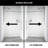 Elan E-Class 48-52" W x 76" H Sliding Frameless Shower Door with 3/8" Clear Glass-98578854