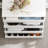 14-Drawer 1-Shelf Chest With Graceful Design And Tempered Glass Top