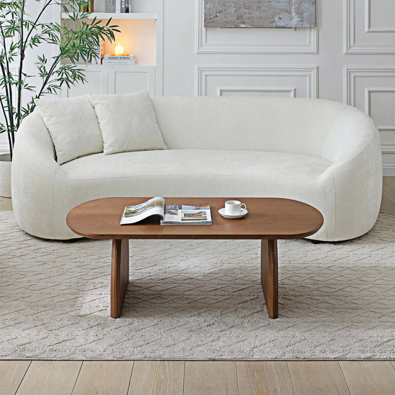 Table basse en bois, Noyer brun, Noyer brun