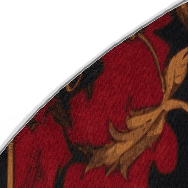 Seraphic Bloom Indoor And Outdoor Area Rug, Round 5'