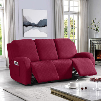 Wald 3 Seat Stretch Recliner Chair Covers,Reclining Couch Covers Sofa Slipcover