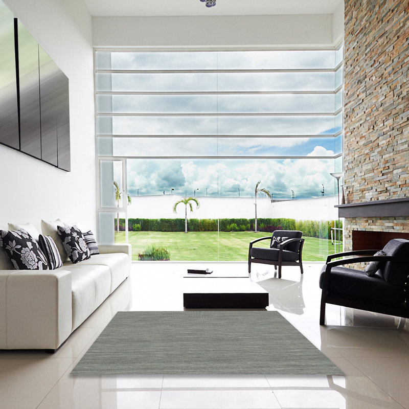 Tapis gris zone contemporaine, Carré 4 pi
