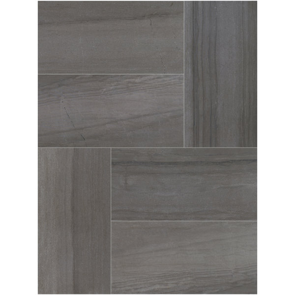 Shining Star Semi-Polished 18'' W x 36'' L Porcelain Stone Look Singular Tile