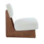 Chaises d'appoint modernes et durables, revêtement en polyester, base en bois de noyer pour la maison et le bureau