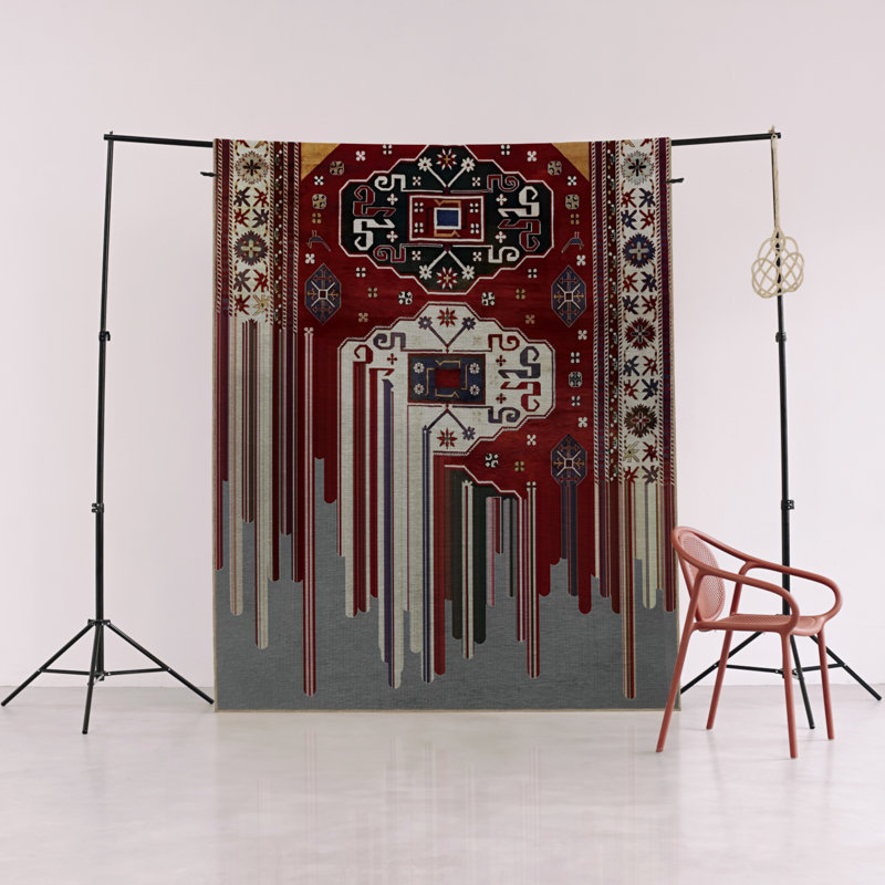 Tapis intérieur / extérieur rectangulaire Rysa, Rectangle 5 pi 1 po x 7 pi 10 po
