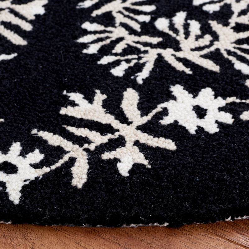 Empire Hand Tufted Indian Wool Floral Rug, Round 6'