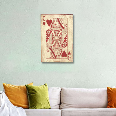 « grand of hearts », impression sur bois