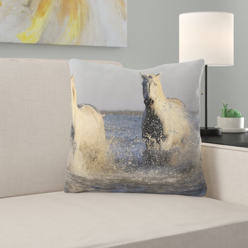 Coussin en chevaux