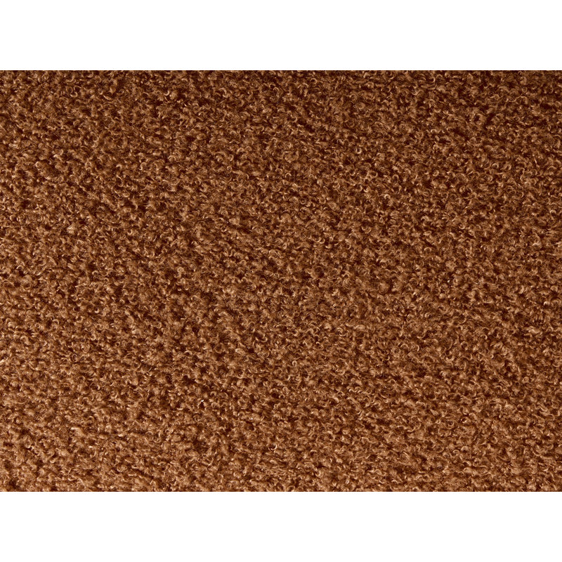 41cm Wide Irregular Solid Colour Pouffe Ottoman, Brown