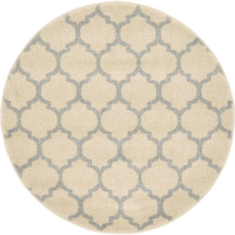 Molly Geometric Indoor Rug, Round 3'1"