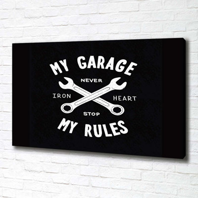 My Garage - Wrapped Canvas Print
