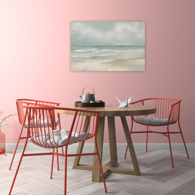 «Coastal Retreat Tranquil Contemporary Coastal», reproduction d'art mural