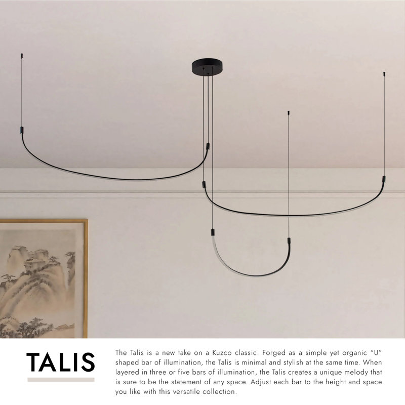 Talis 3 - Light LED Pendant, Black