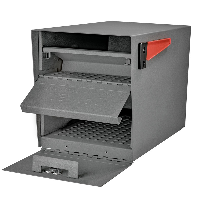 Locking Post Mounted Mailbox, Granite