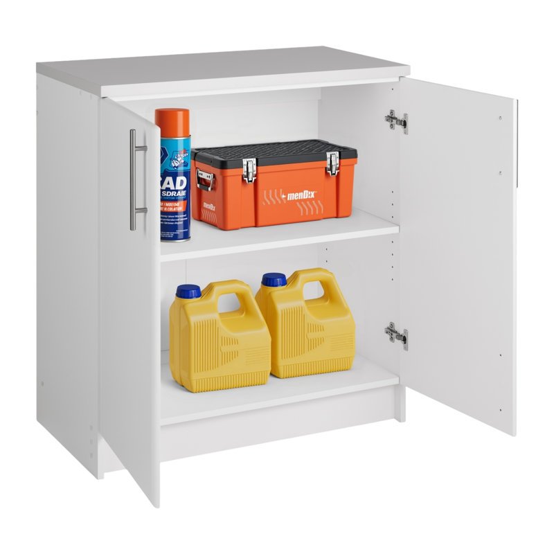 Armoire de rangement simple Watse 32 po avec 1 tablette réglable, armoire de rangement avec portes, armoire de salle de bain P 18 po x l 32 po x H 36 po, Watse