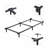 Marple 7" Inch Metal Iron Bed Frames, Heavy Duty anti-sway Box Spring Support,Single Beds for Kids, Teens Students Compact Space-Saving Design with Frame, Ideal for Dorms, Small Apartments Guest Rooms,Twin-1796067463