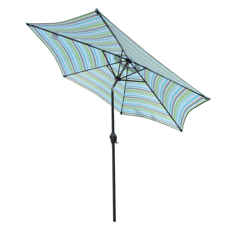 Parasol Tahire 102,76 avec contrepoids inclus, Bleu