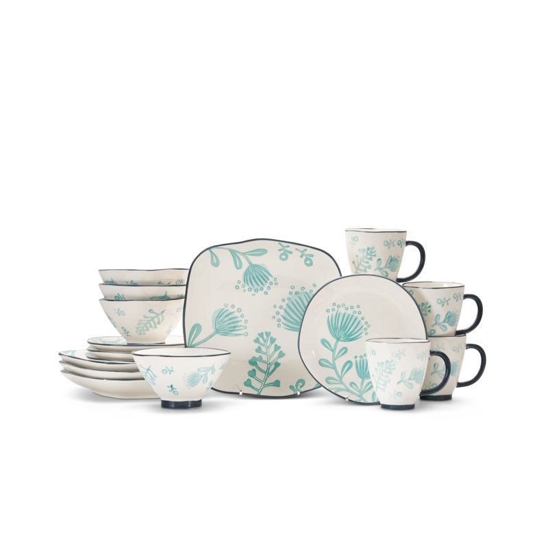 Paloma Piece Stoneware Dinnerware Set - Service for 4