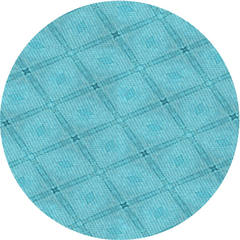 Lylie Geometric Indoor Rug, Round 7'