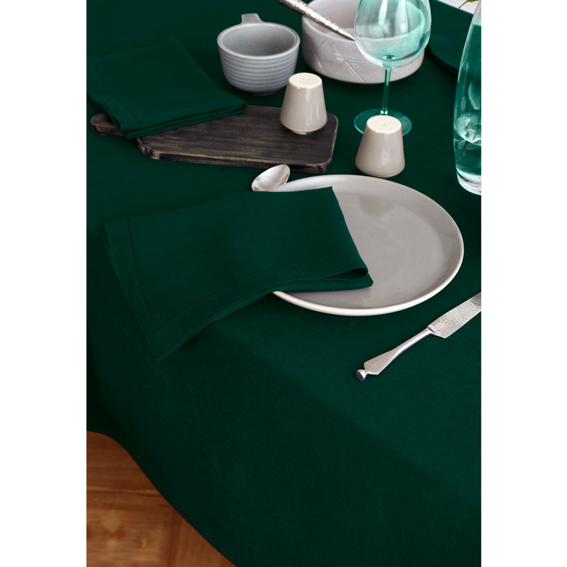 Sonoma - 100% Pure Linen Tablecloth (Prewashed), 90" x 70", Green