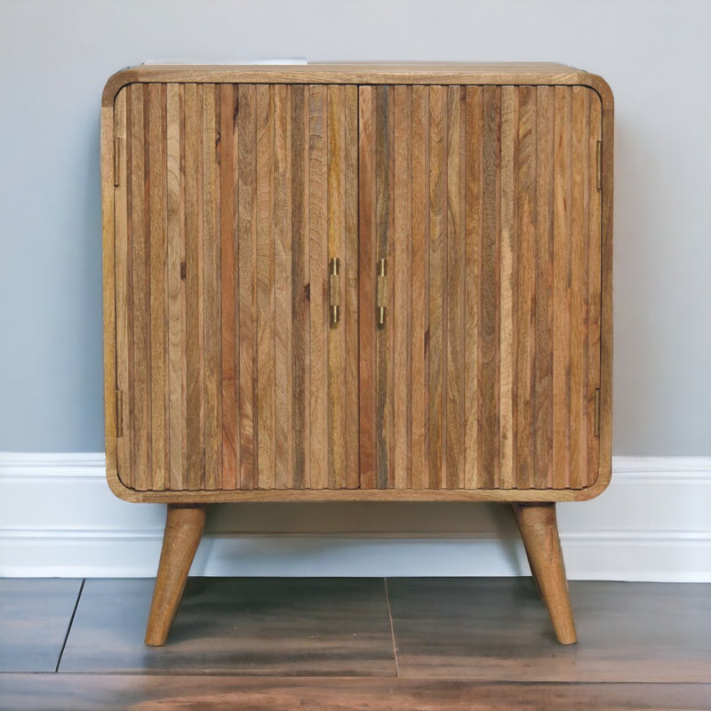 Felippe Solid Wood Rectangle Accent Cabinet