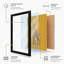 Standing Giraffe Modern - Framed Print-880249365-880249367