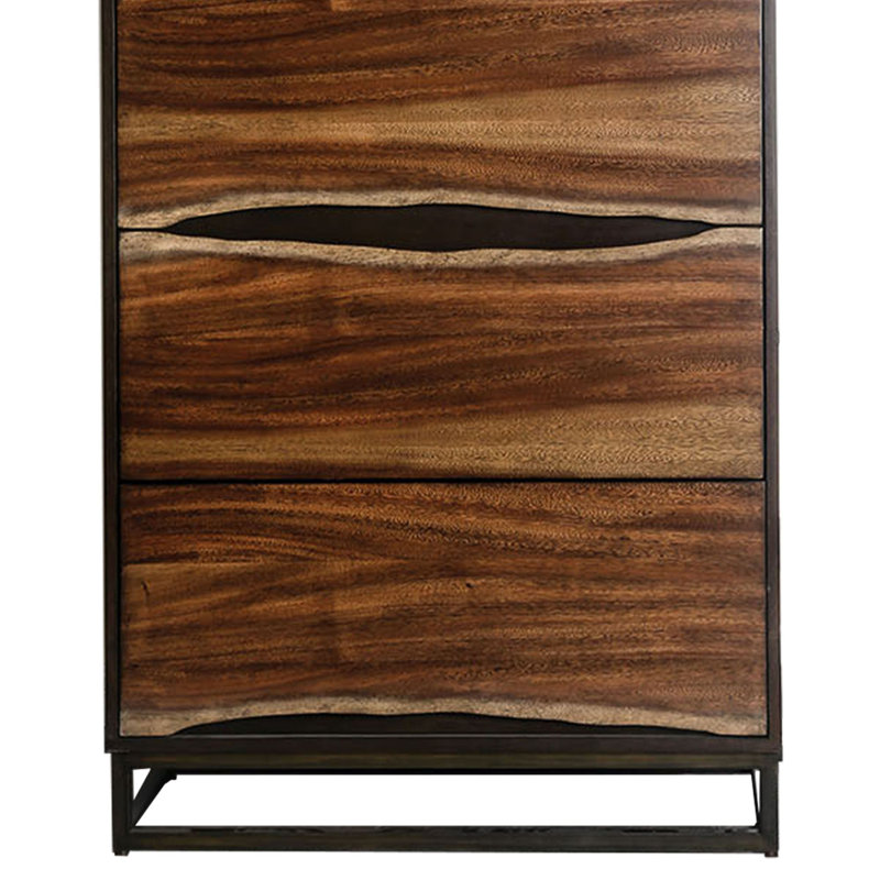 Commode 4 tiroirs split en bois Stumbaugh