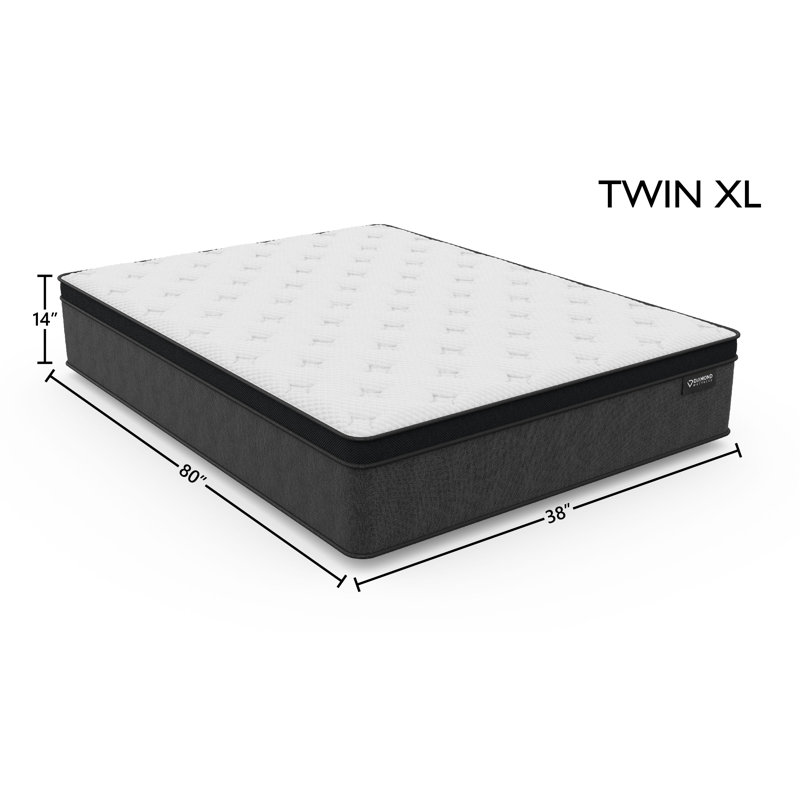 Matelas 14 po en mousse viscoélastique hybride Lighttouch, Simple TG