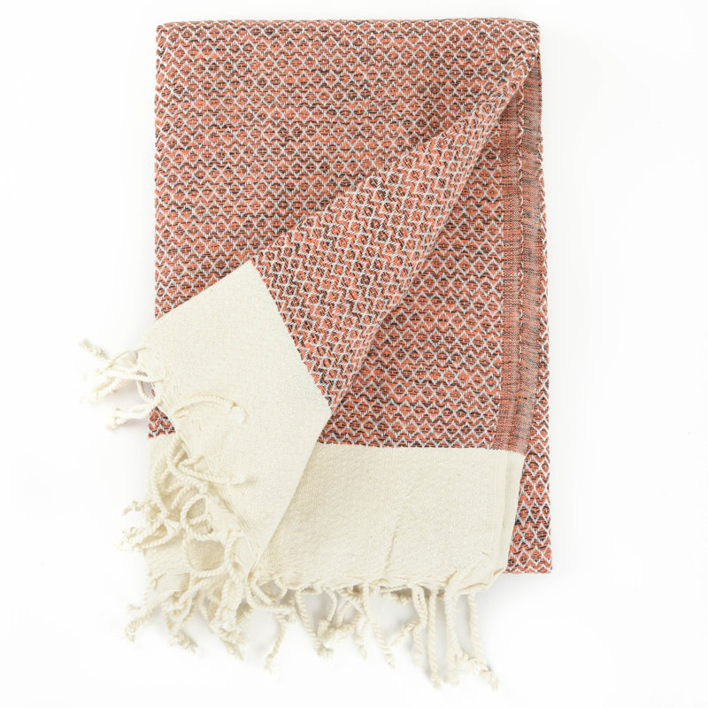 Débarbouillette en coton Séverina, Orange