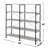 4-shelf Open Bookcase in Grey Driftwood and Black