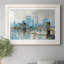 Teal City Shadows - Cadre photo, reproduction d'art sur papier-1166175411-1166175415