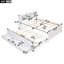 Twin Size Platform Bed With Storage Headboard, USB, Twin Size Trundle And 3 Drawers-1399820579-1399820576