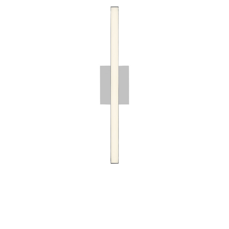Meuble-lavabo à DEL, H 4,5 po x l 24 po x P 2,25 po, Chrome chrome